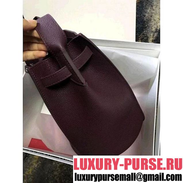 Celine Big Bag Bucket Bag With Long Strap in Grained Calfskin Oak Blood 2018 (OZZ-8011825 )