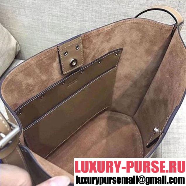 Celine Calfskin Studs Cabas Bag Beige (1A021-8012904 )