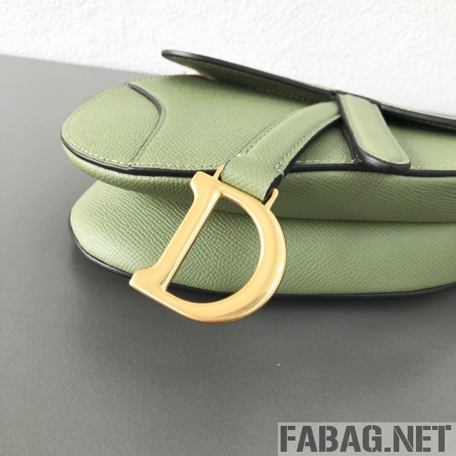 Dior Saddle Bag in Grained Leather Green Tea 2019 (WEIP-9031615 )