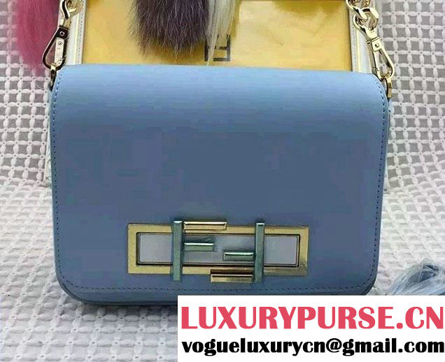 Fendi Rotating Hardware 3Baguette Small Bag Sky Blue 2016