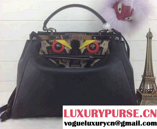 Fendi Hair Monster Studded Eyes Peekaboo Bag 2014