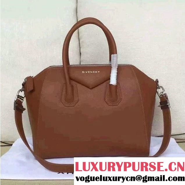 Givenchy Small/Medium Antigona Deer Veins Calfskin Bag in Brown (JX-6071333 )