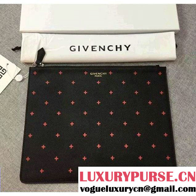 Givenchy Saffiano Calfskin Small Pouch Clutch Bag With Print (3) 2016 (YS-6071546 )