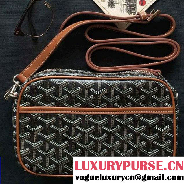 Goyard Camera Case Bag Black/Brown (1A171-6062722 )