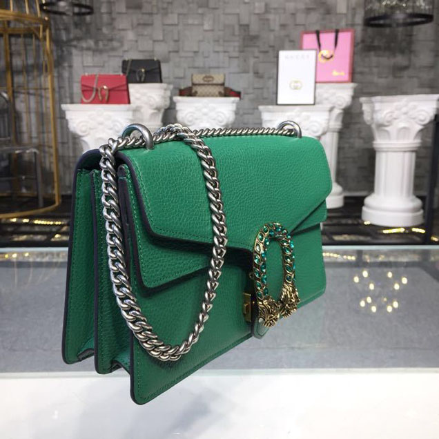Gucci Dionysus Crystal Shoulder Bag 28cm 400249 Calfskin Leather Spring Summer 2018 Collection Green