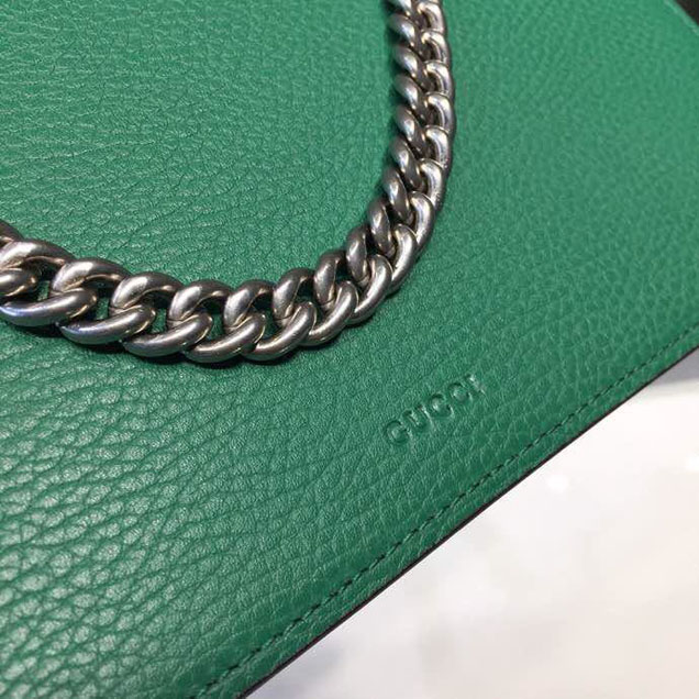 Gucci Dionysus Crystal Shoulder Bag 28cm 400249 Calfskin Leather Spring Summer 2018 Collection Green