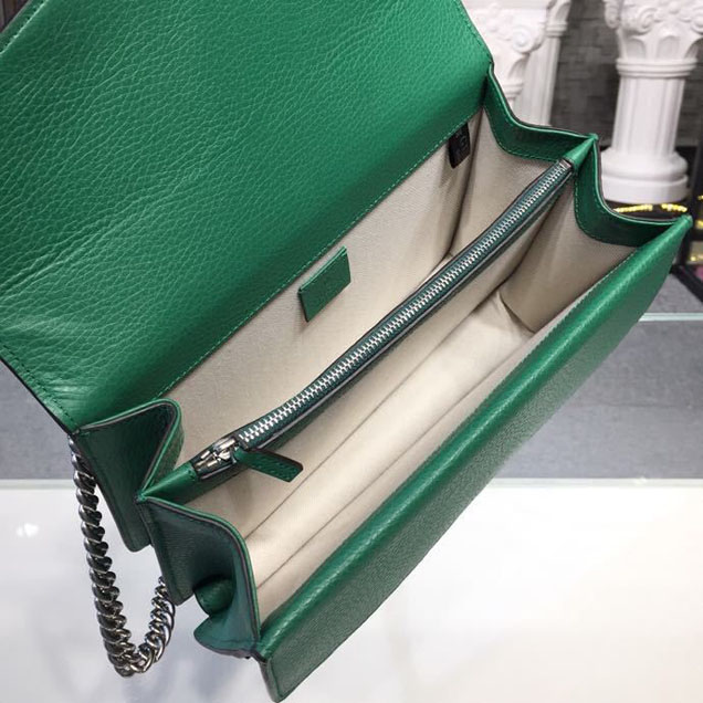 Gucci Dionysus Crystal Shoulder Bag 28cm 400249 Calfskin Leather Spring Summer 2018 Collection Green