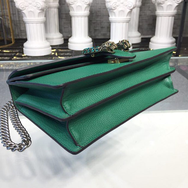Gucci Dionysus Crystal Shoulder Bag 28cm 400249 Calfskin Leather Spring Summer 2018 Collection Green
