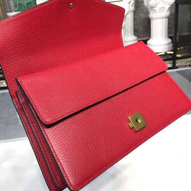Gucci Dionysus Crystal Shoulder Bag 28cm 400249 Calfskin Leather Spring Summer 2018 Collection Red