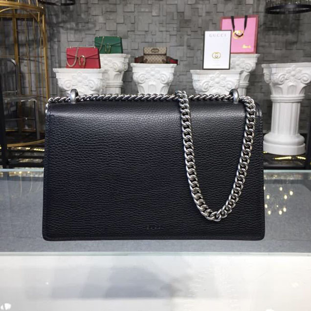 Gucci Dionysus Crystal Shoulder Bag 28cm 400249 Calfskin Leather Spring Summer 2018 Collection Black