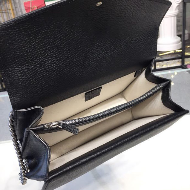 Gucci Dionysus Crystal Shoulder Bag 28cm 400249 Calfskin Leather Spring Summer 2018 Collection Black