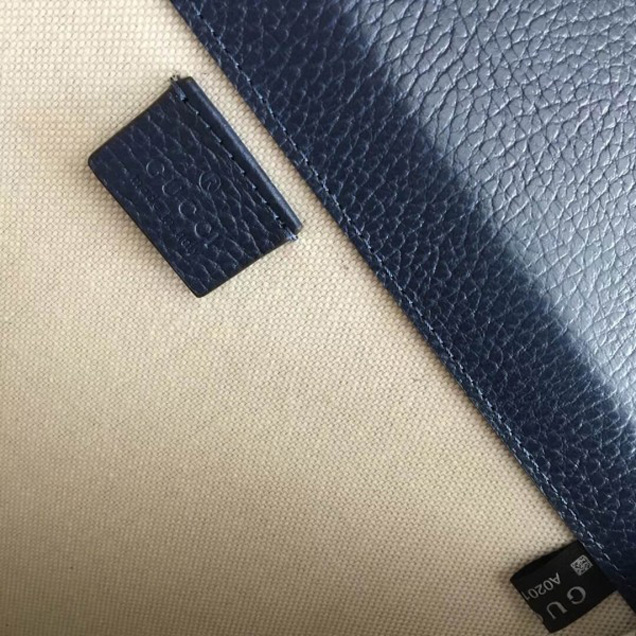 Gucci Dionysus Leather Medium Shoulder Bag 403348 Dark Blue  2018 Collection