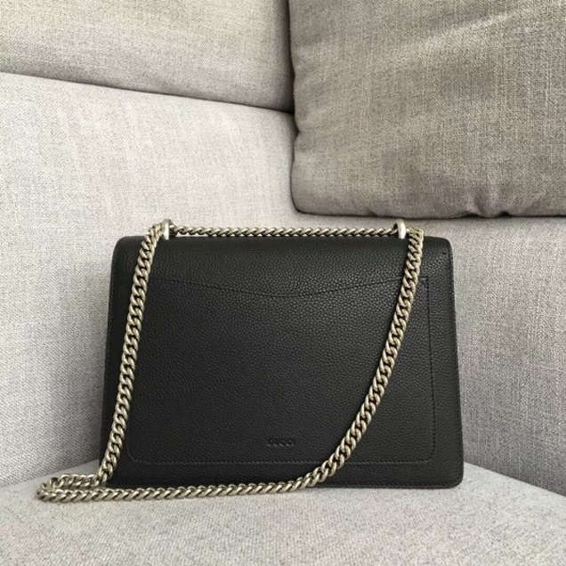 Gucci Dionysus Leather Medium Shoulder Bag 403348 Black 2018 Collection