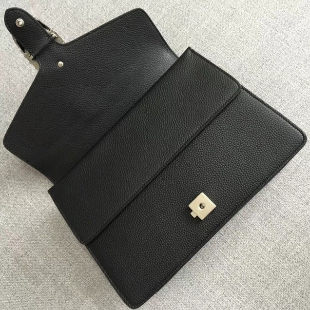 Gucci Dionysus Leather Medium Shoulder Bag 403348 Black 2018 Collection
