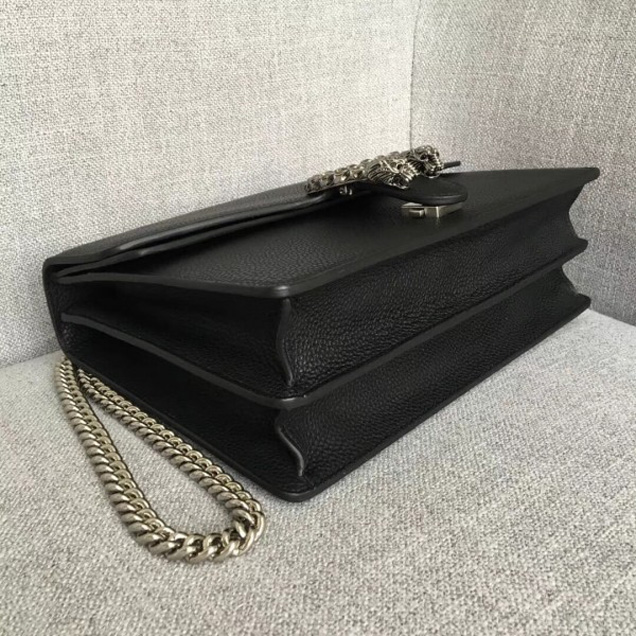 Gucci Dionysus Leather Medium Shoulder Bag 403348 Black 2018 Collection