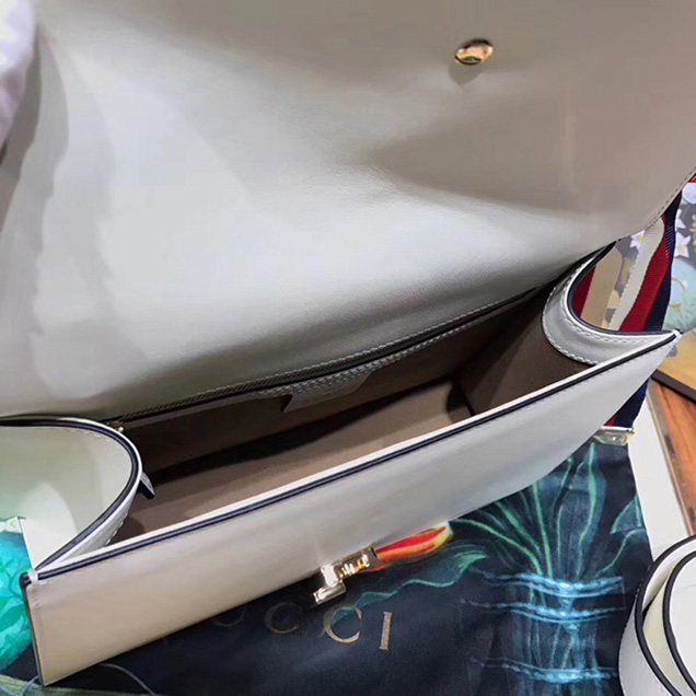 Gucci Sylvie Small Shoulder Bag 421882 White