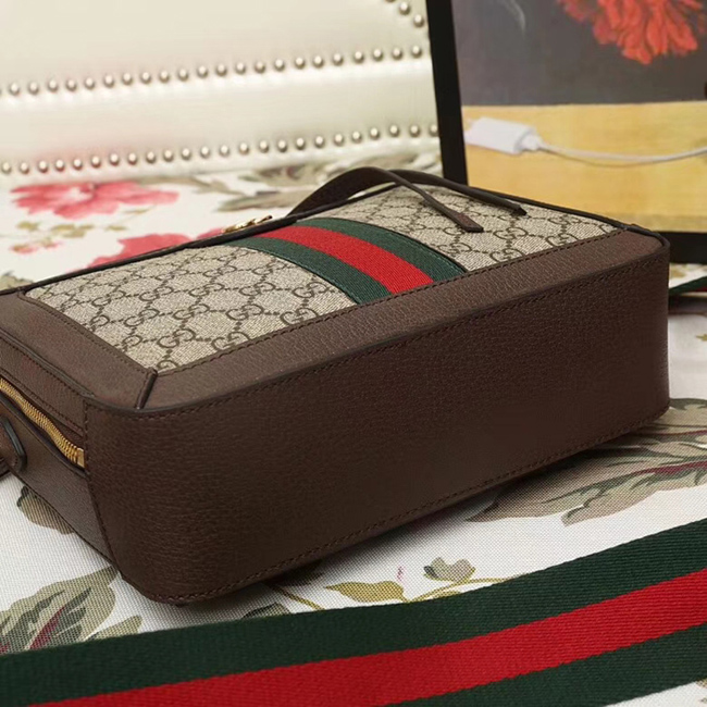 Gucci Ophidia Small GG Shoulder Bag 550622 Brown