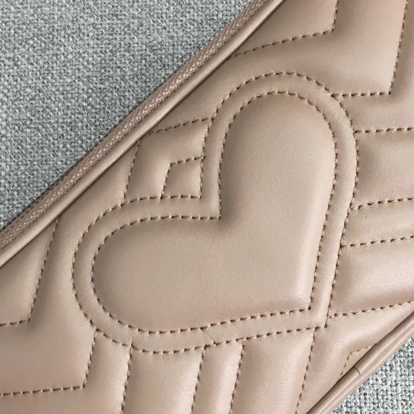 Gucci GG Marmont Mini Chain Bag 546581 Dusty Pink 2018
