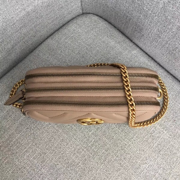 Gucci GG Marmont Mini Chain Bag 546581 Dusty Pink 2018