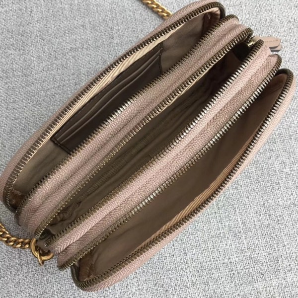 Gucci GG Marmont Mini Chain Bag 546581 Dusty Pink 2018