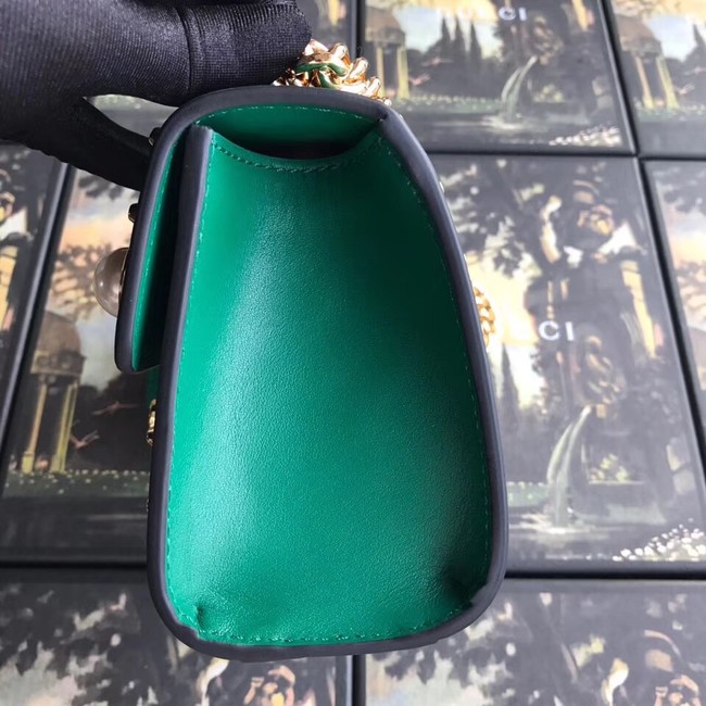 Gucci Padlock small GG Pearl shoulder bag 409487 green 