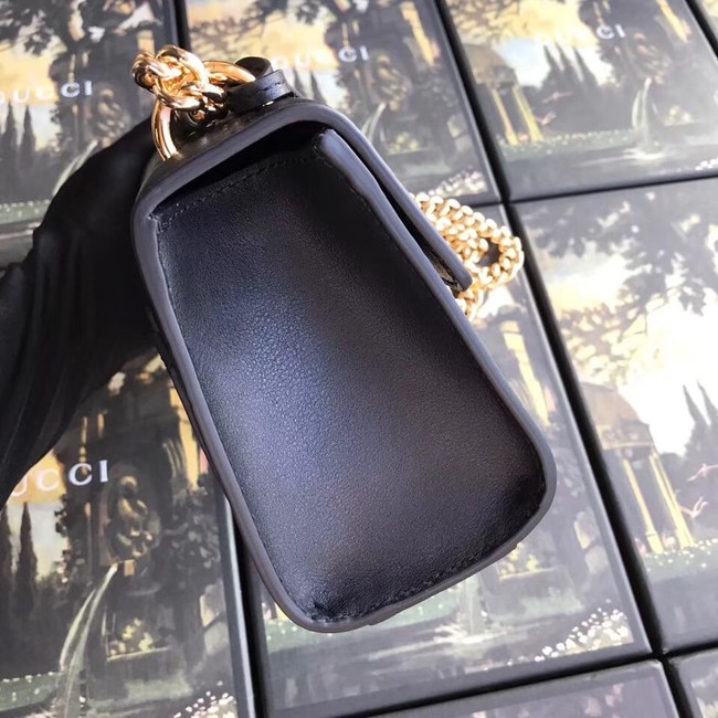 Gucci Padlock small GG shoulder bag 409487 black 