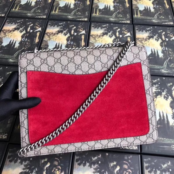 Gucci Dionysus GG Snakeskin Medium Shoulder Bag with Appliqu 400235 2018