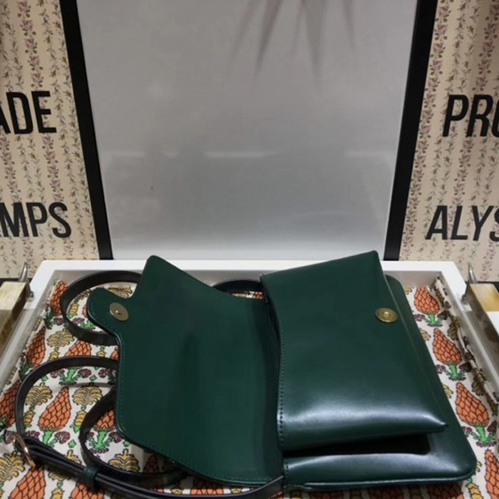 Gucci Arli Small Shoulder Bag 550129 Green 2018
