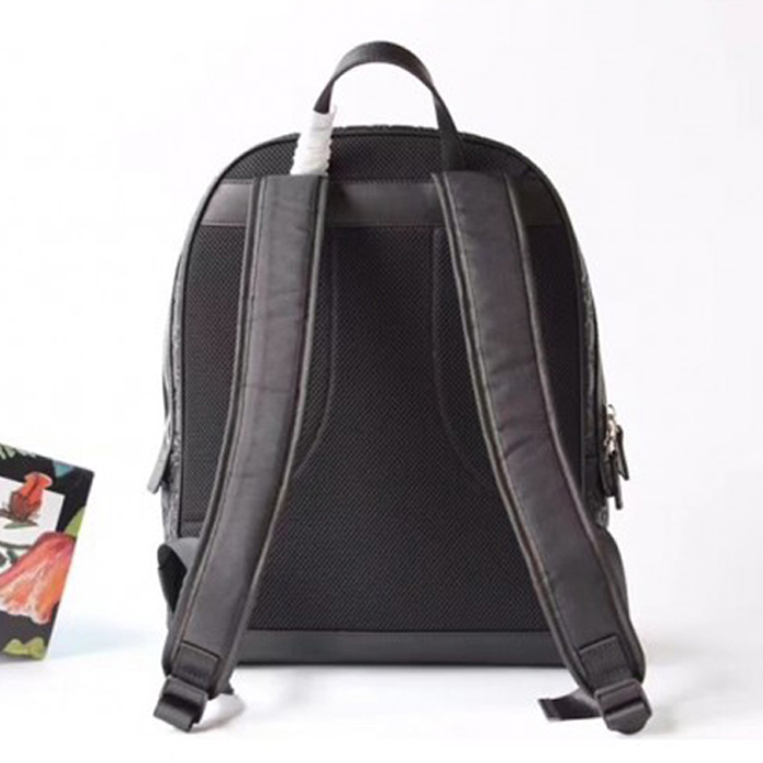 Gucci Signature Leather Backpack 406370 Black 2018