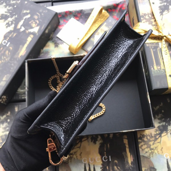 Gucci Sylvie Velvet Chain Bag 494642 Red 2018