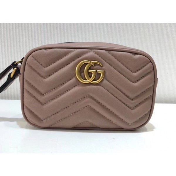 Gucci GG Marmont Matelassé Clutch 443438 Dusty Pink 2018
