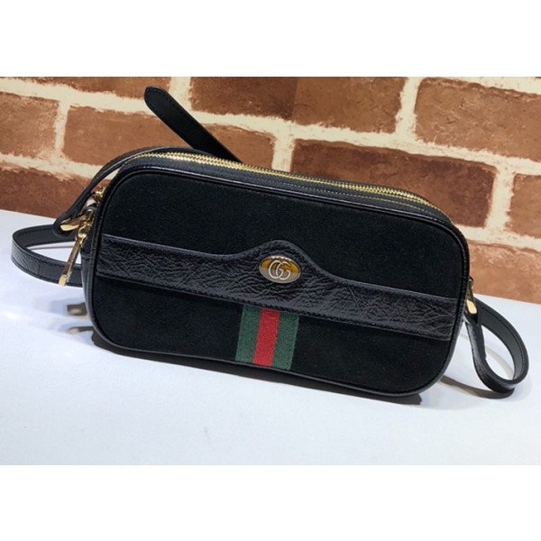 Gucci Ophidia Suede Mini Bag 546597 Black 2018