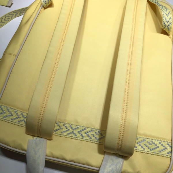 Gucci Medium Backpack with Interlocking G Print 536724 Yellow 2018