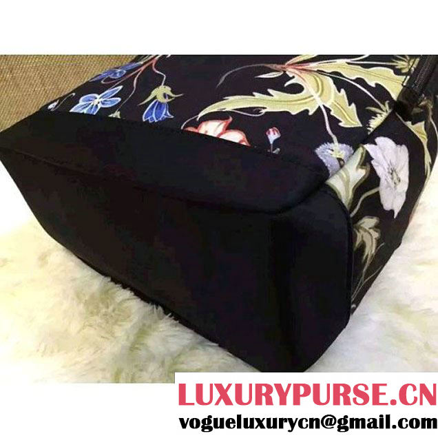 Gucci Black Flowers Fabric Backpack 2016 (HL-6040723 )
