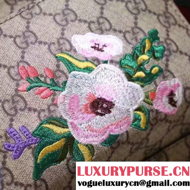Gucci 427042 Exclusive GG Supreme Backpack With Bird and Flower Red F/W 2016 (XYS-6112514 )