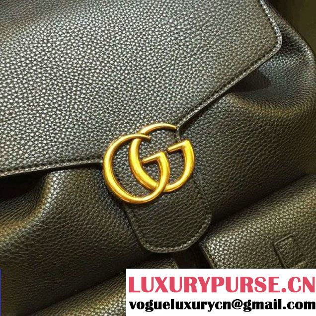 Gucci GG Marmont Leather Backpack 429007 Black 2016 (XYS-6121402 )