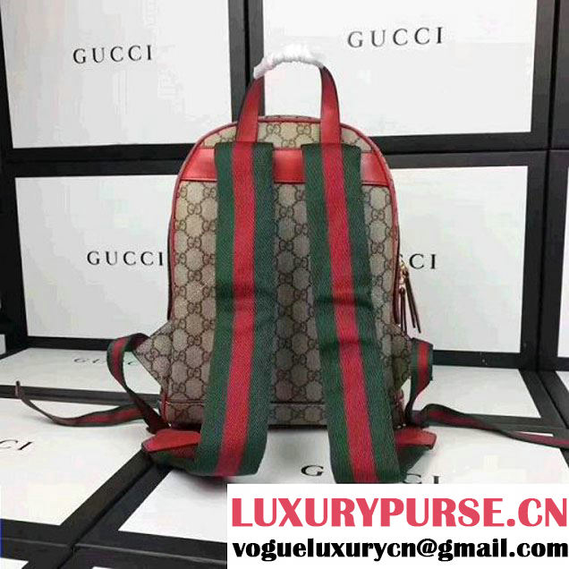 Gucci Exclusive GG Supreme Backpack With Flwers/Heart Embroidery 427042 2017 (XYS-7052415 )