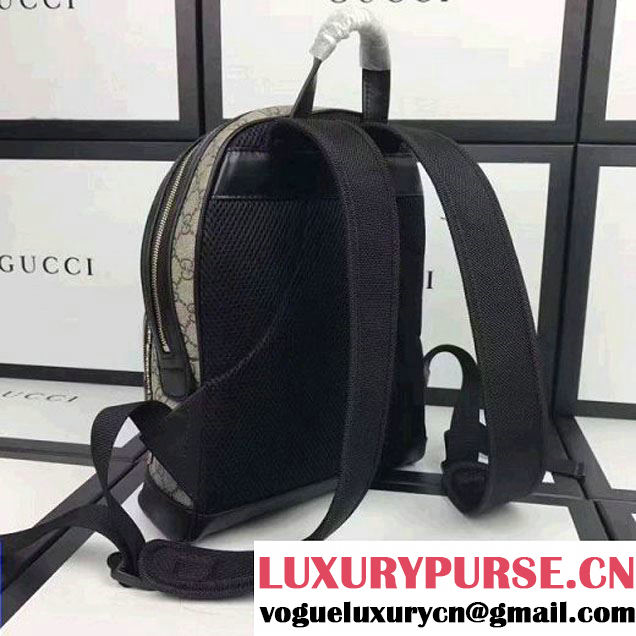 Gucci Exclusive GG Supreme Backpack With Lightling Embroidered Sequin Black 2017 (XYS-7052417 )