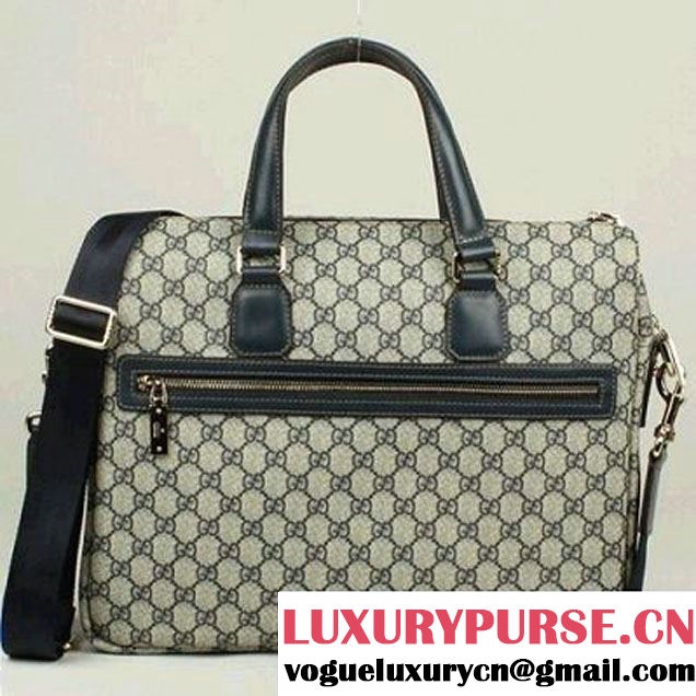 Gucci GG Fabric Boston Bag 289180 Blue  