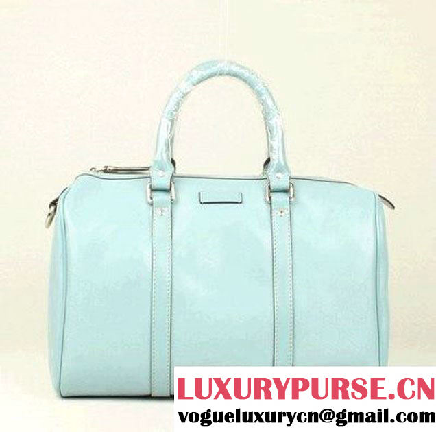 Gucci Joy 163603 Light Blue GG Imprime Boston Bag  