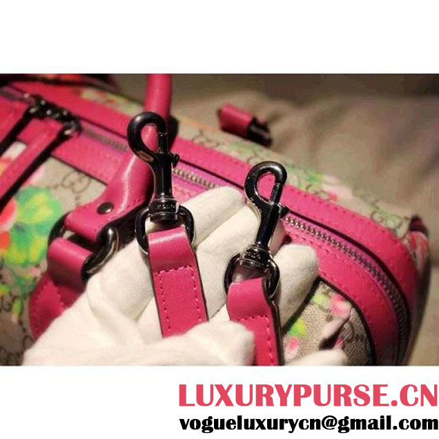 Gucci 409527 Blooms GG Supreme Top Handle Bag Fall 2015 (SPM-092114 )