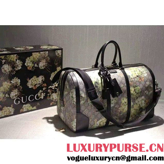 Gucci 406380 GG Green Blooms Duffle 2015 (SPM-092811 )