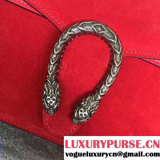 Gucci Dionysus Suede Clutch Bag Red 2016 (SLP-7022419 )