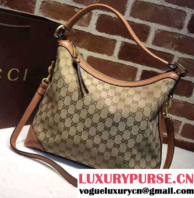 Gucci Miss GG Original GG Hobo Bag 326514 Brown