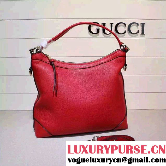 Gucci Miss GG Leather Hobo Bag 326514 Red