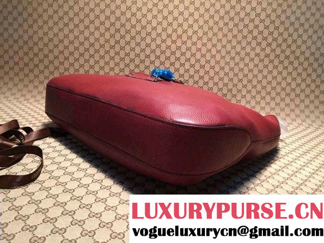 Gucci Jackie Soft Leather Hobo Bag 362968 Burgundy
