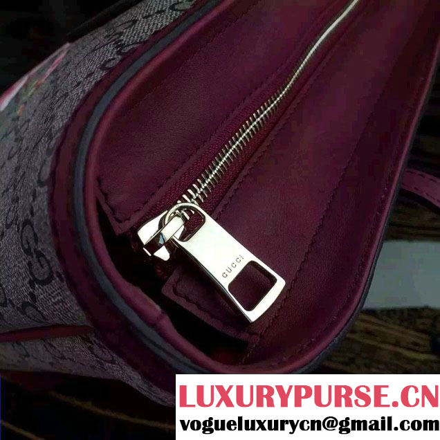 Gucci Dionysus Blooms Print GG Supreme Tote Bag 308604 Burgundy 2015