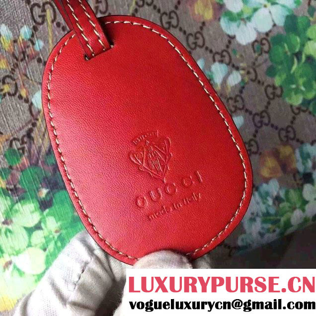 Gucci GG Blooms Reversible Leather Tote Bag 368568 Green/Red 2016