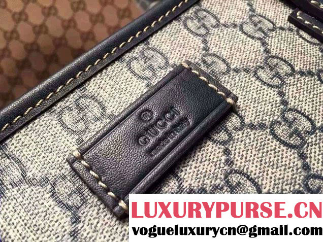 Gucci GG Supreme Canvas Tote Bag 211137 Black 2016