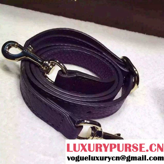 Gucci Medium Bamboo Shopper Leather Tote Bag 323660 Dark Purple